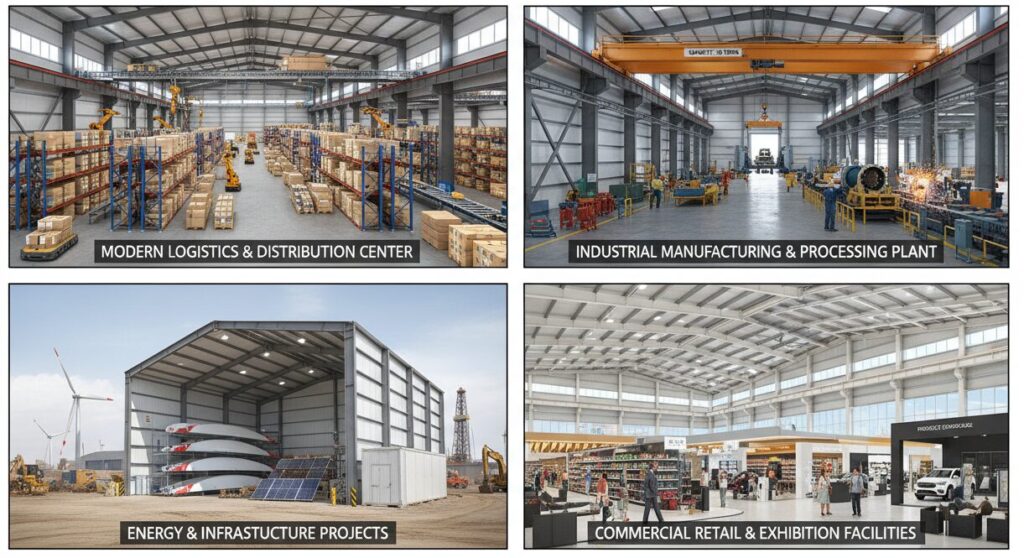 Prefabricated Steel Warehouse Application Scenarios