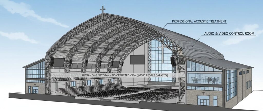 Clear-Span Large Capacity Steel Structure Hall