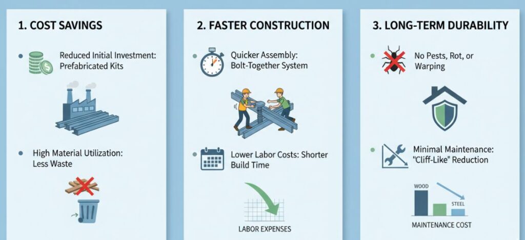 Advantages of living in a steel-frame building