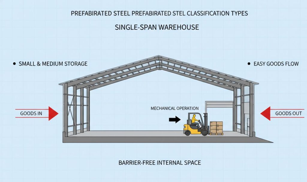 Prefabricated Steel Warehouse Classification Types