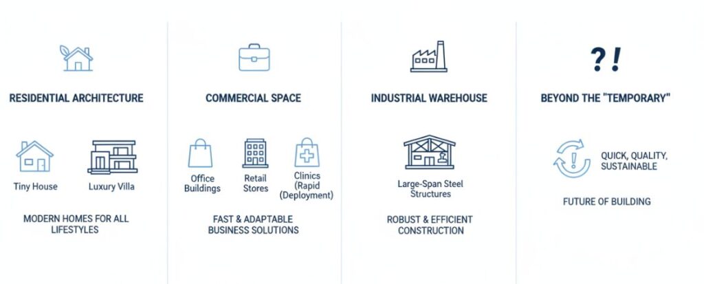 Applications of prefabricated buildings