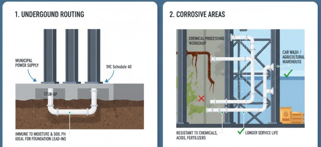 Best Application Scenarios for PVC Pipes
