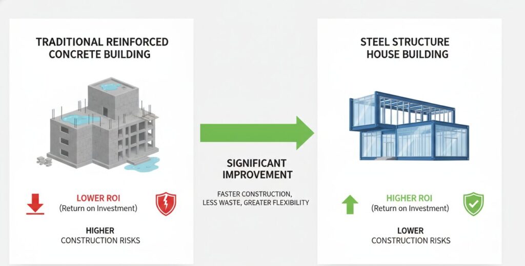 Steel Structure House Building Comparison Points