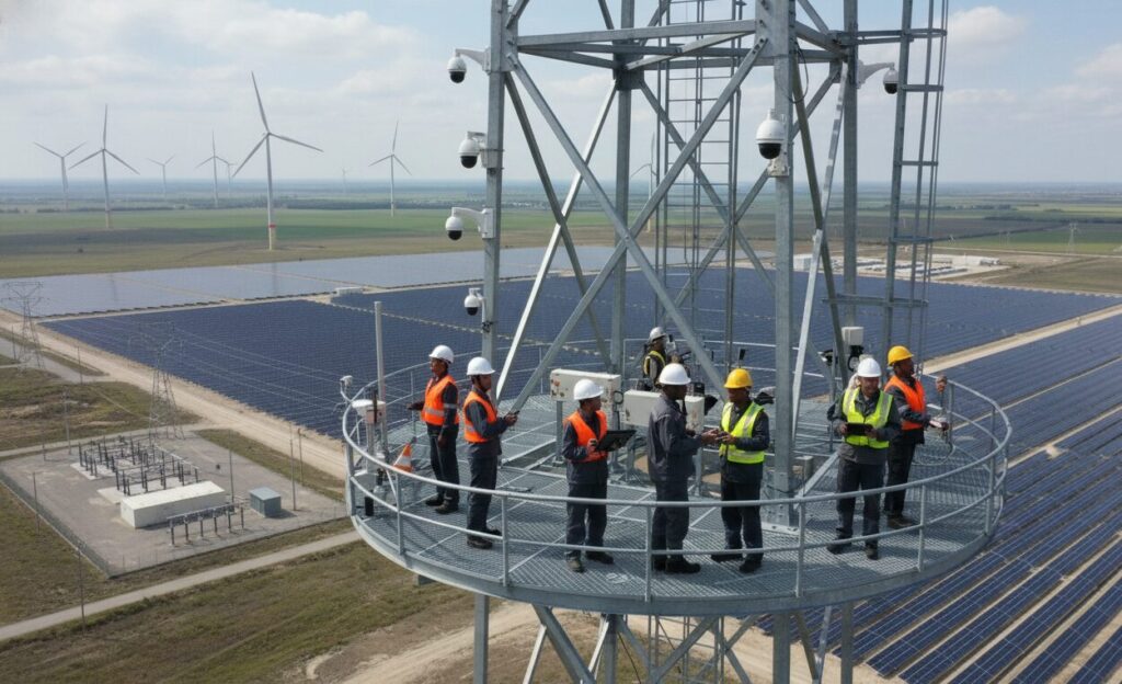 Steel Observation Tower for the crowd