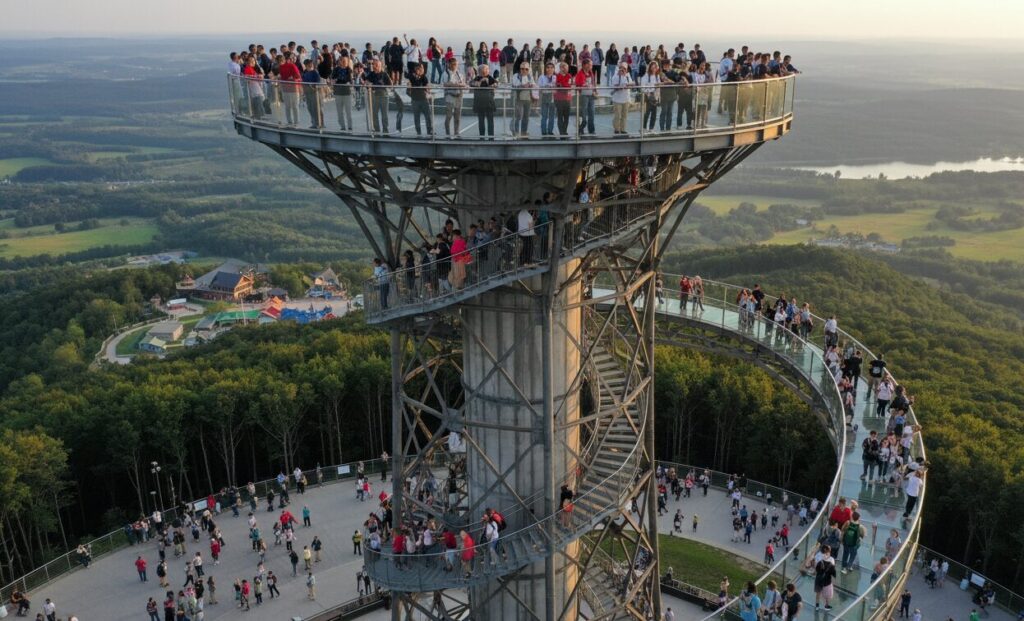 Steel Observation Tower for the crowd