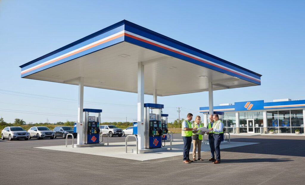 Canopy for Gas Station Applicable crowd