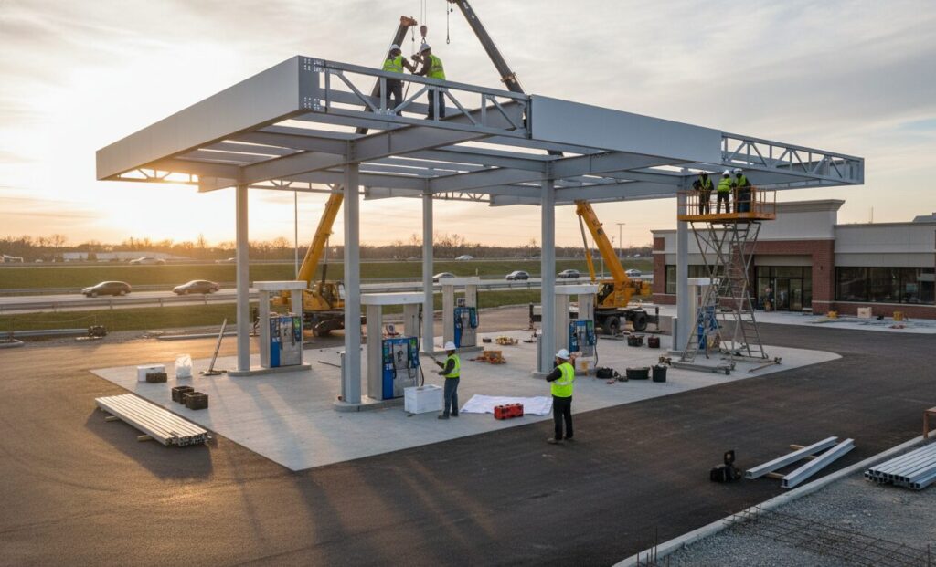 Canopy for Gas Station Applicable crowd