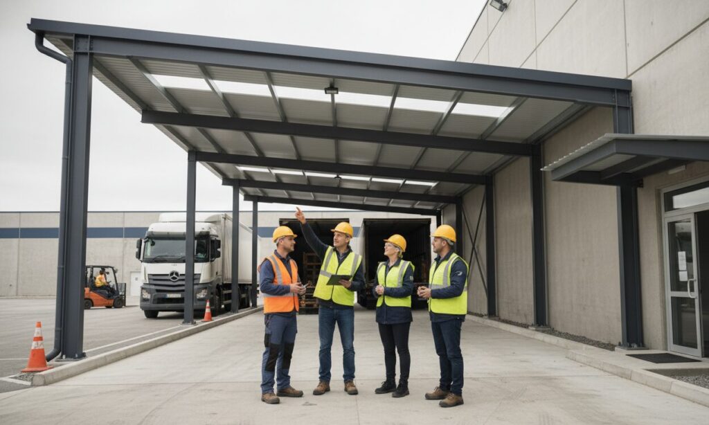 Structural Steel Canopy Applicable Crowd