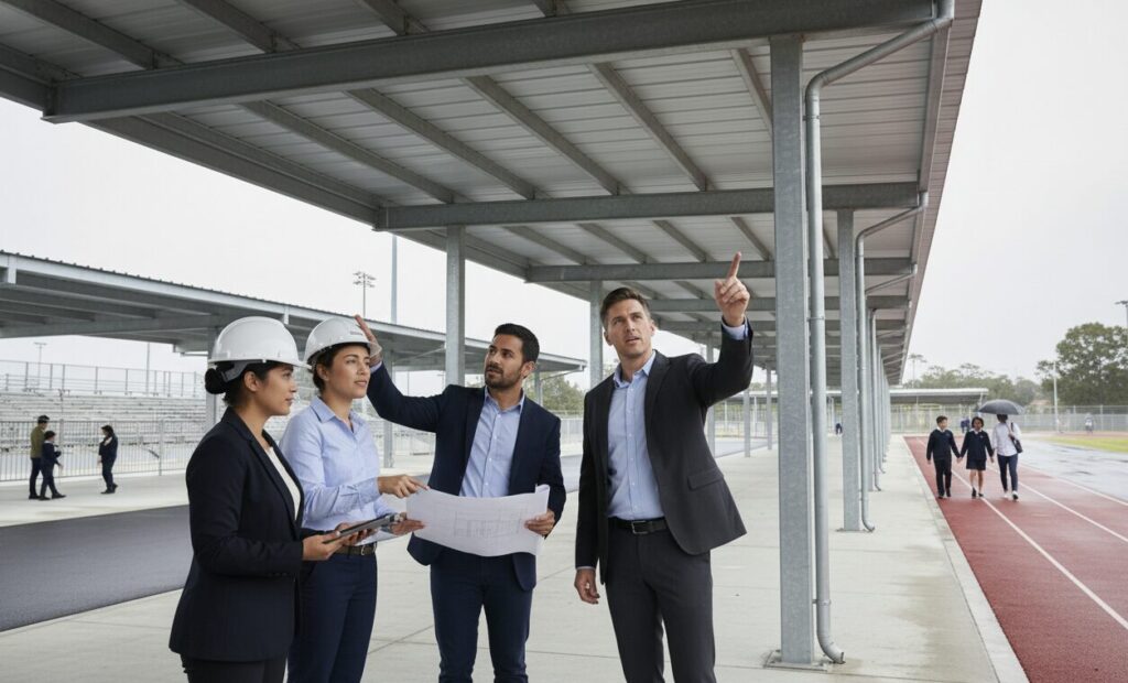 Structural Steel Canopy Applicable Crowd