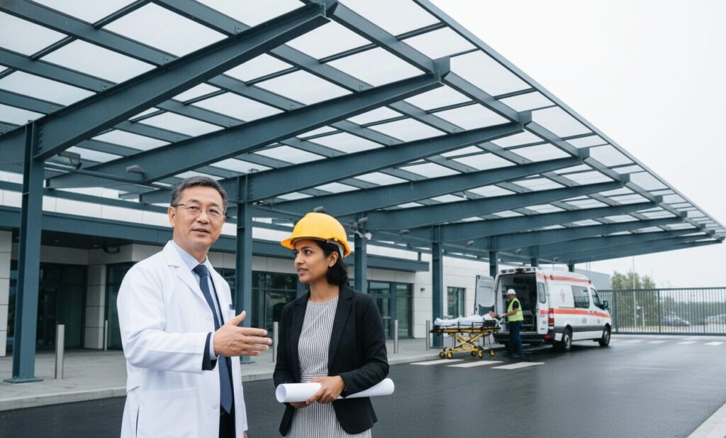 Structural Steel Canopy Applicable Crowd