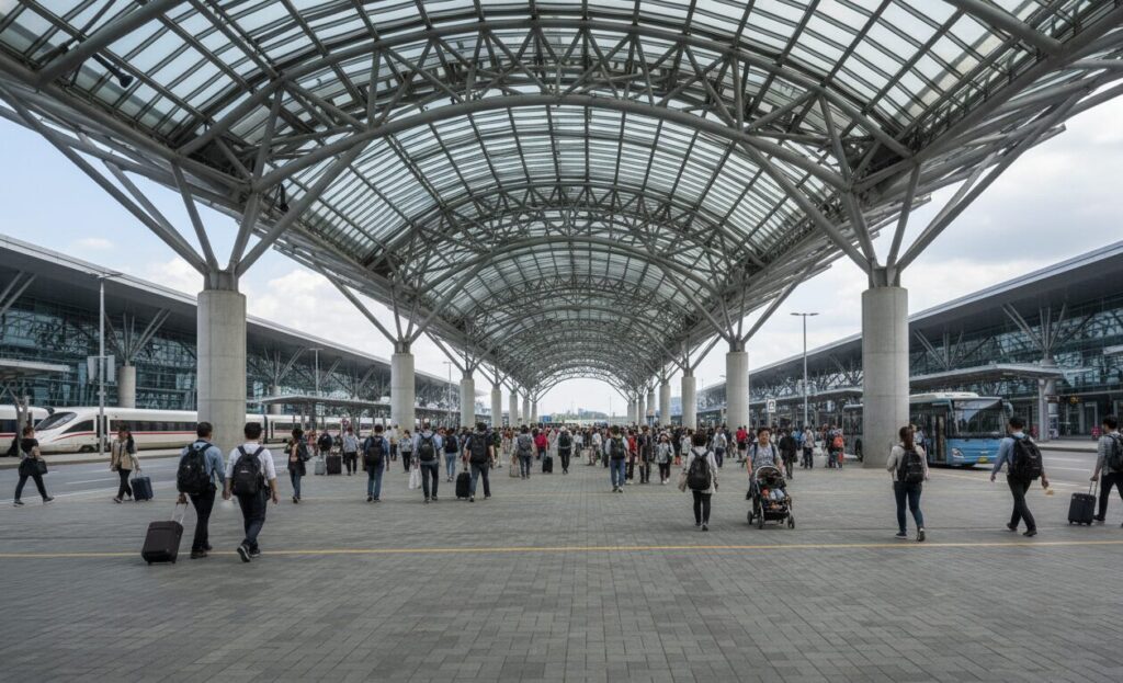 Canopy Steel Structure Applicable crowd