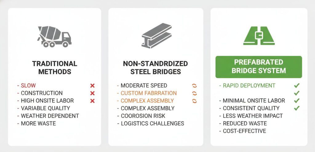 Bridge Prefabricated Comparison Points