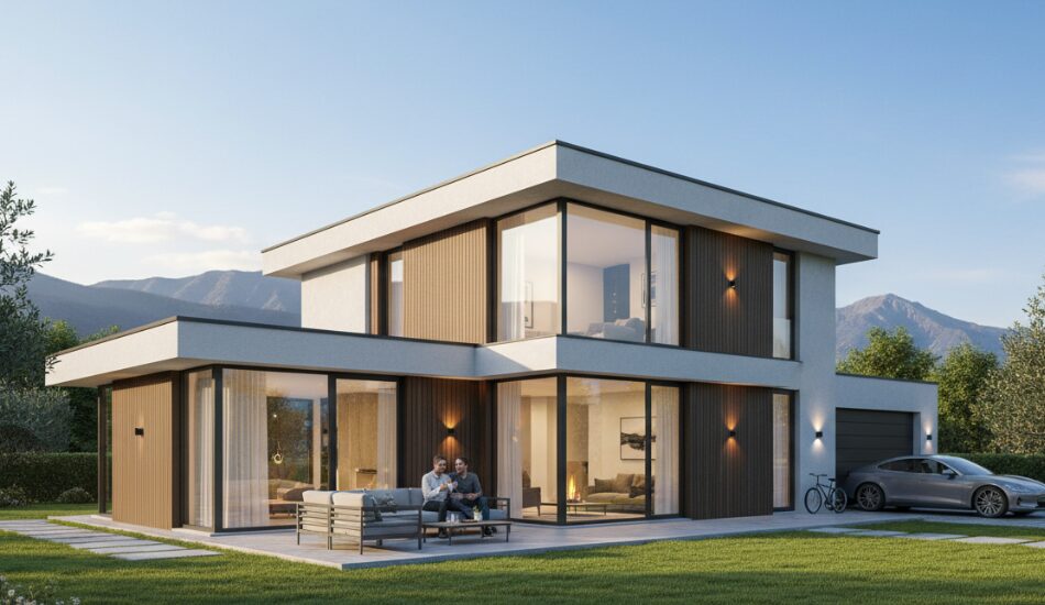 Real photos of modern light steel villas