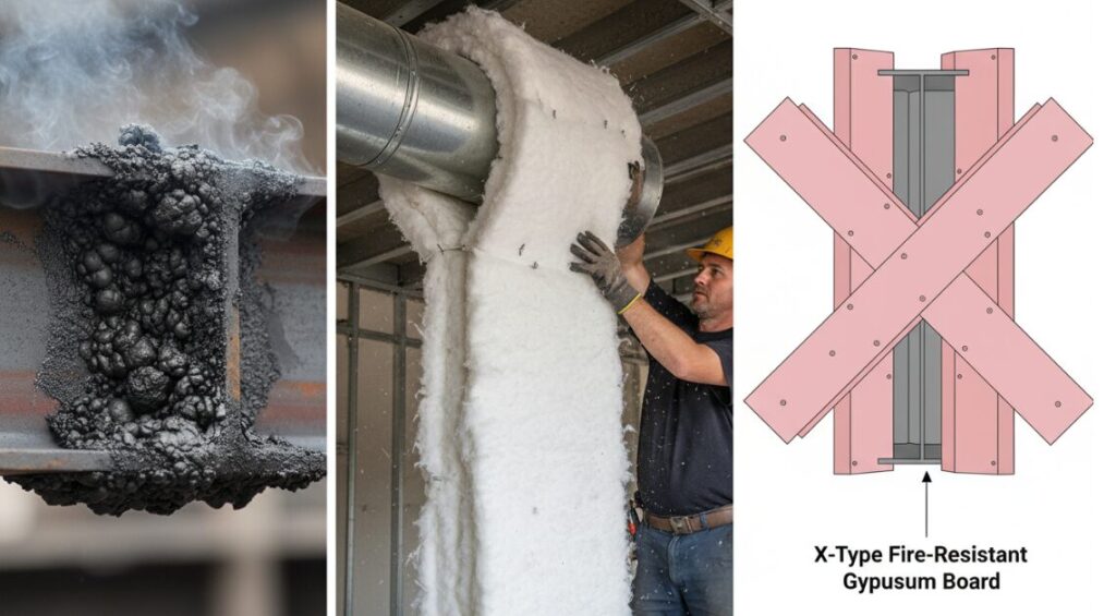 Three passive fire prevention measures