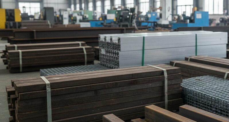 Prefabricated pedestrian bridge raw materials/materials