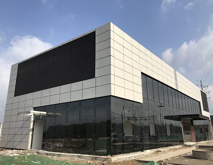 two storey steel structure building