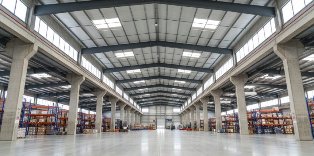 Photos of logistics warehouses