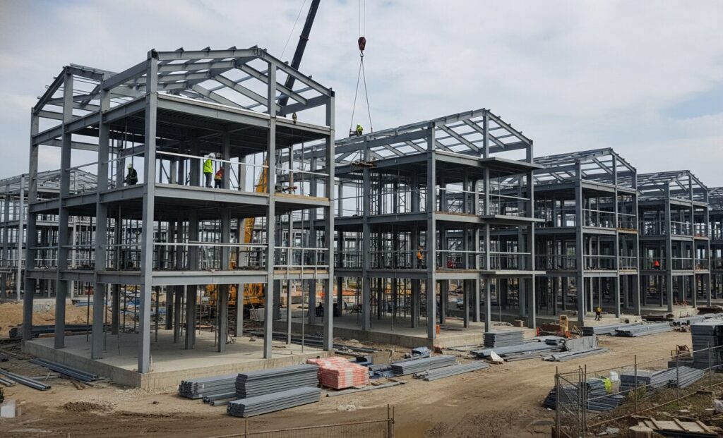 Steel structure house building for people