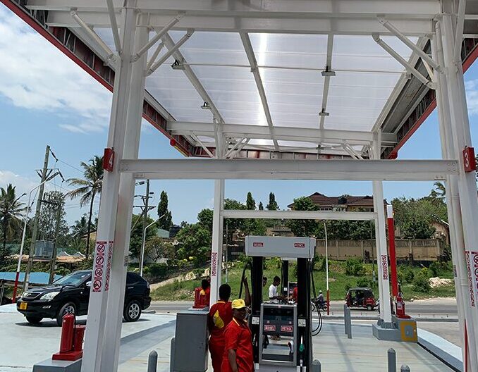 Canopy steel structure