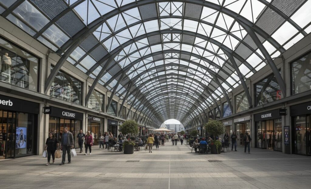 Canopy steel structure for people