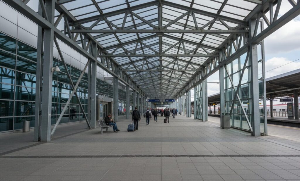 Canopy steel structure for people