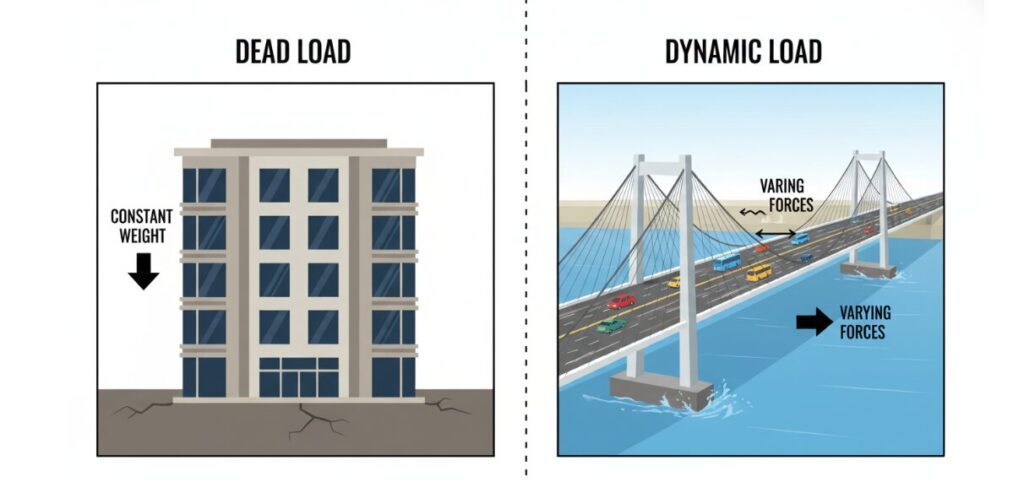 A Simple Comparison of Buildings and Bridges