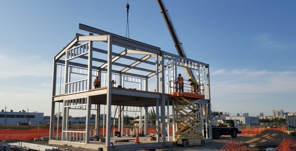 Small steel structure building