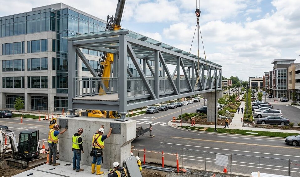 prefabricated pedestrian bridges Applicable Crowd