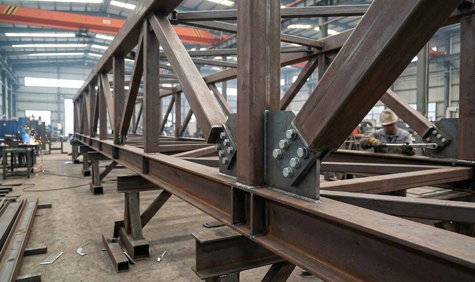 prefabricated pedestrian bridges raw materials/materials