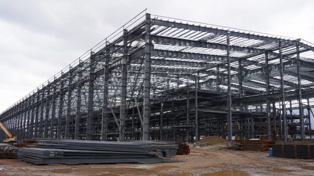 structural heavy steel construction for people