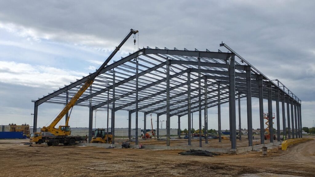40 × 40 steel building for people
